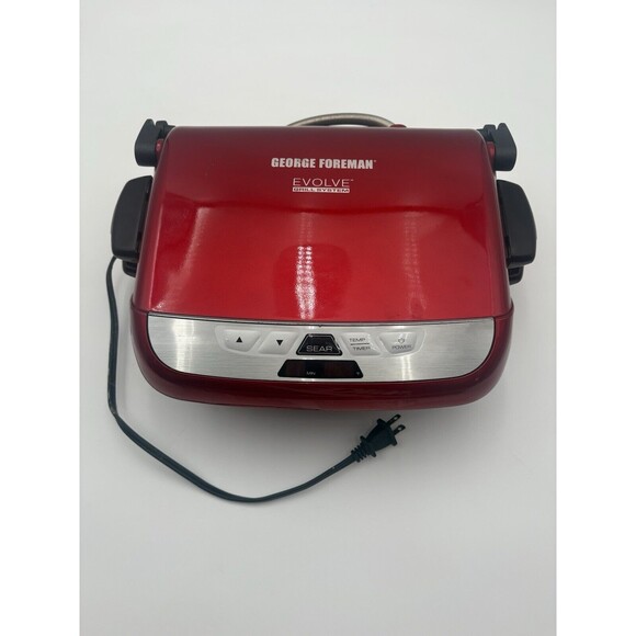 (691) George Foreman EVOLVE Grill System GRP4800R Ceramic Plates Included Tested - Picture 8 of 8